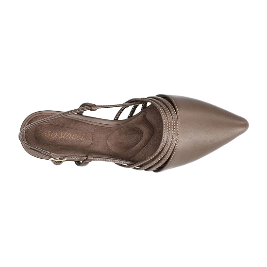 Easy Street Aura Womens Pointed Closed Toe Kitten Heel Pumps