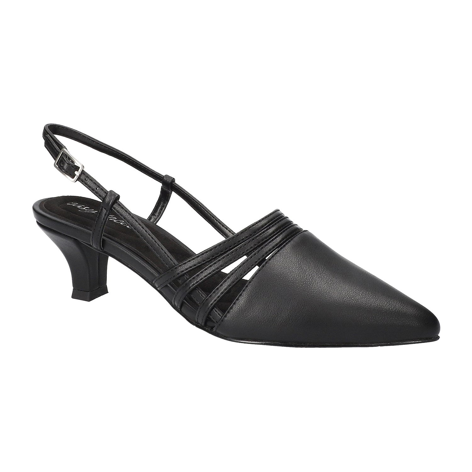 Easy Street Aura Womens Pointed Closed Toe Kitten Heel Pumps