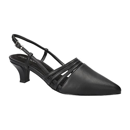 Easy Street Aura Womens Pointed Closed Toe Kitten Heel Pumps In Yellow