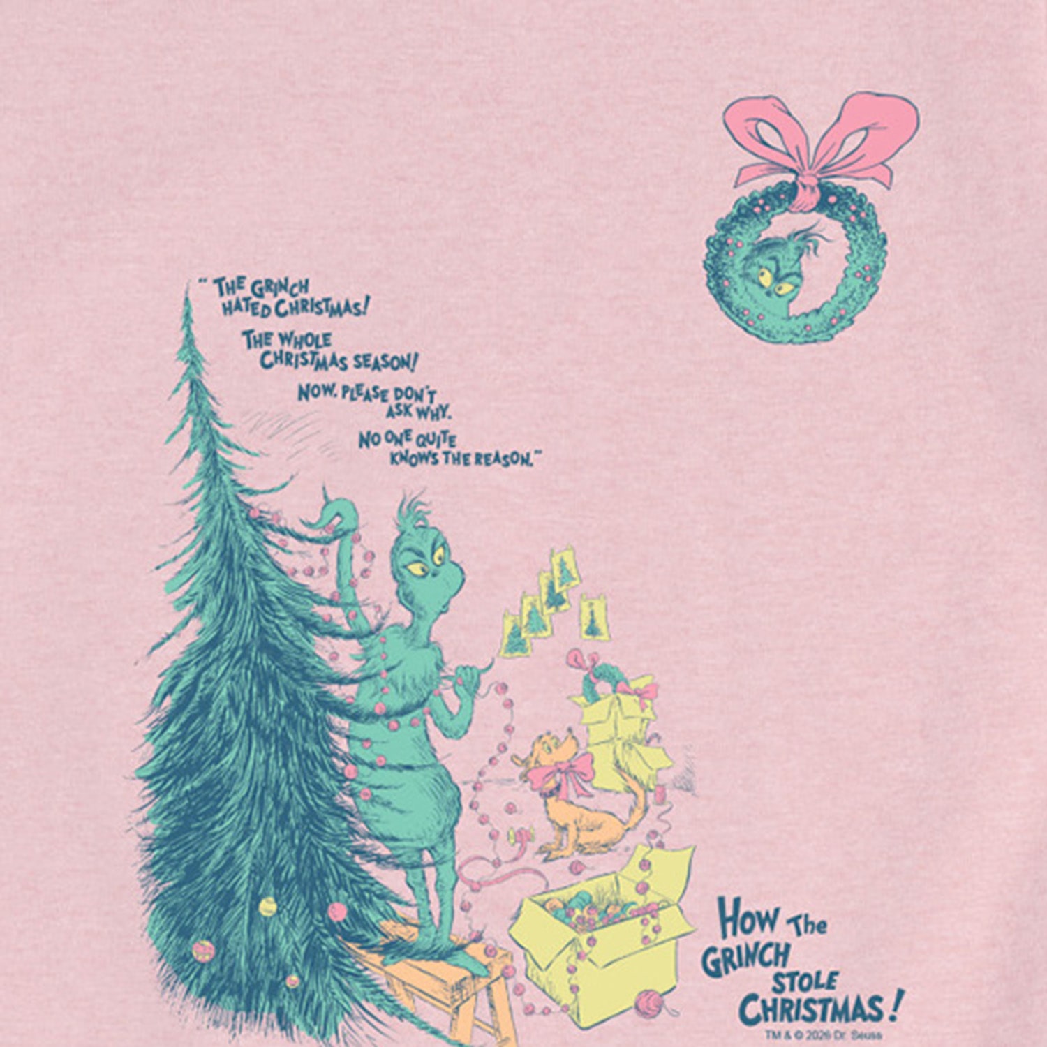 How The Grinch Stole Christmas Big Kid Girls Crew Neck Short Sleeve Regular Fit Graphic T-Shirt