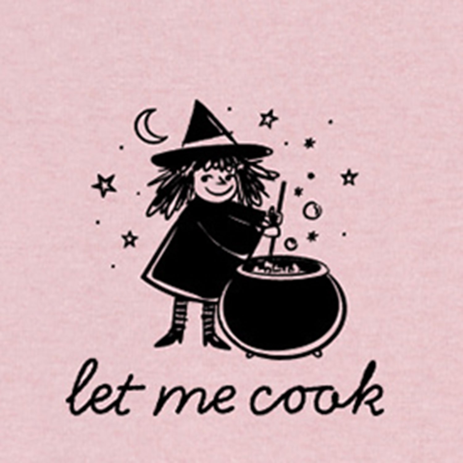 Let Me Cook Witch Big Kid Girls Crew Neck Short Sleeve Regular Fit Graphic T-Shirt