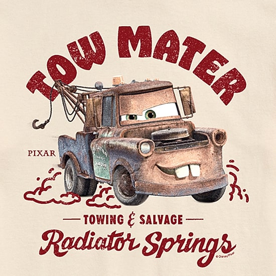 Tow Mater Towing Distressed Mens Crew Neck Short Sleeve Regular Fit Cars Graphic T-Shirt