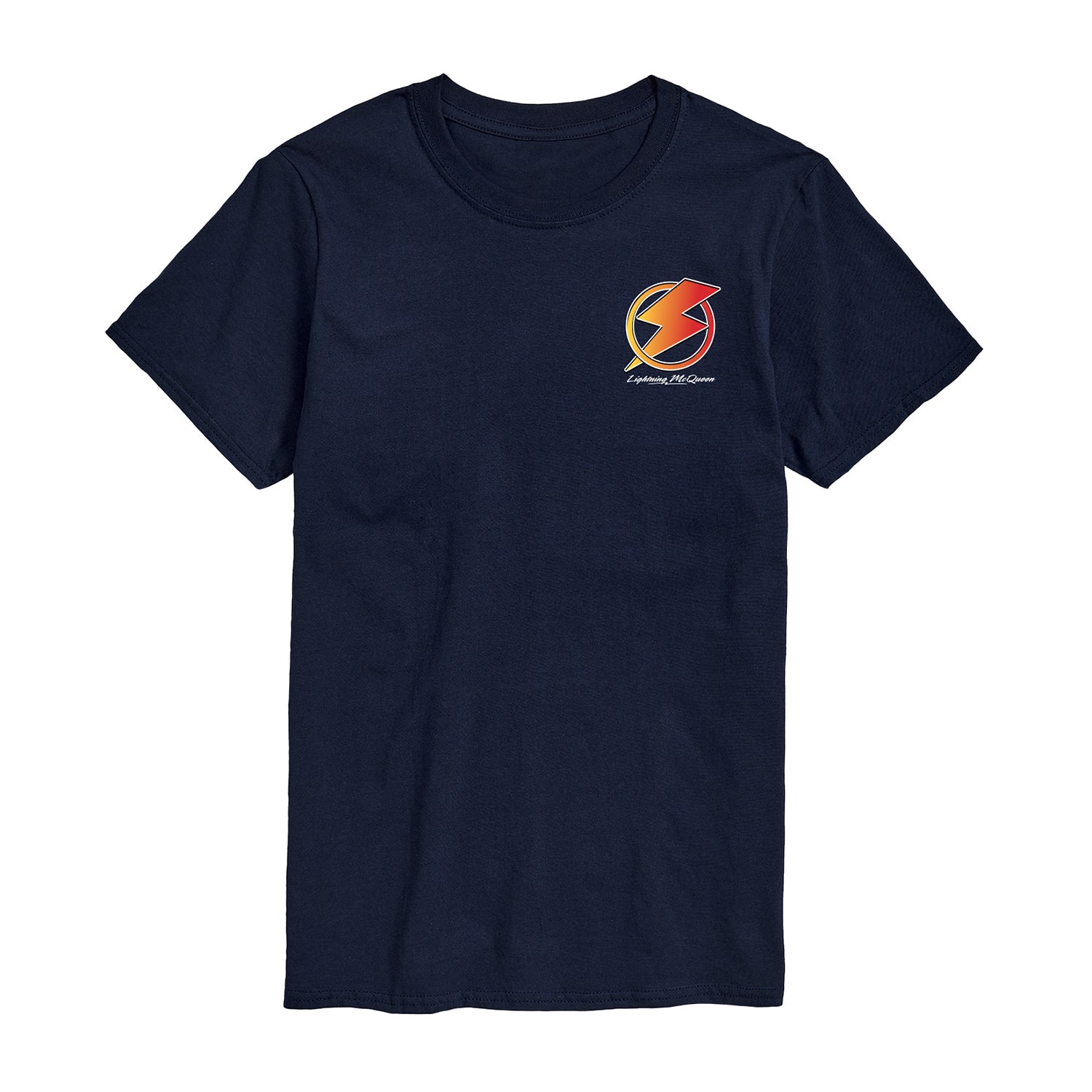 Lightning Mcqueen Racing Mens Crew Neck Short Sleeve Regular Fit Cars Graphic T-Shirt