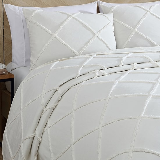 Beatrice Home Fashions Elle Decor Diamond Chenille Pillow Sham