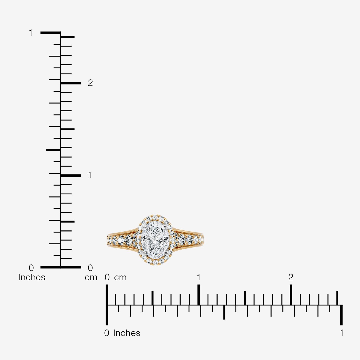 (F / Vs2-Si1) Womens 1 1/2 CT. T.W. Lab Grown White Diamond Sterling Silver Oval Side Stone Halo Engagement Ring