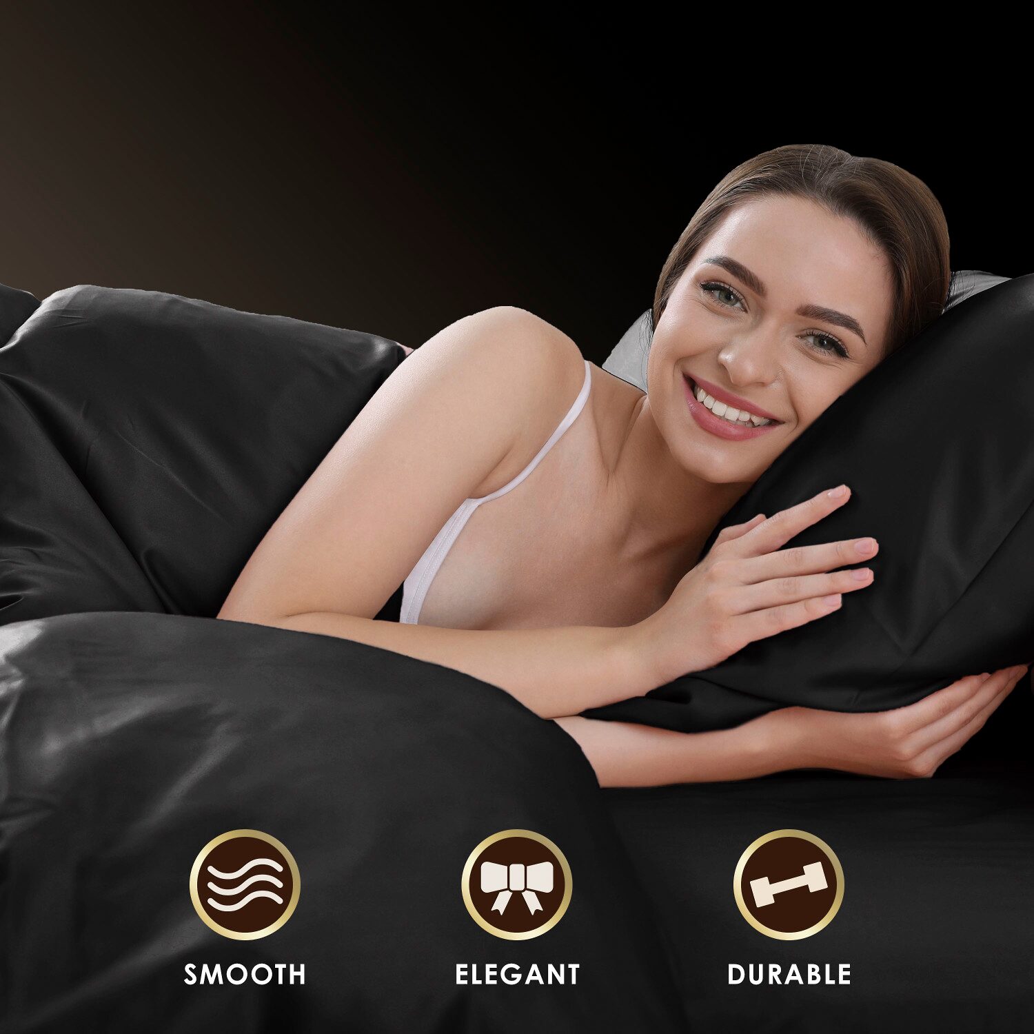 Martex Elegance Satin Pillowcase Wrinkle Resistant Sheet Set