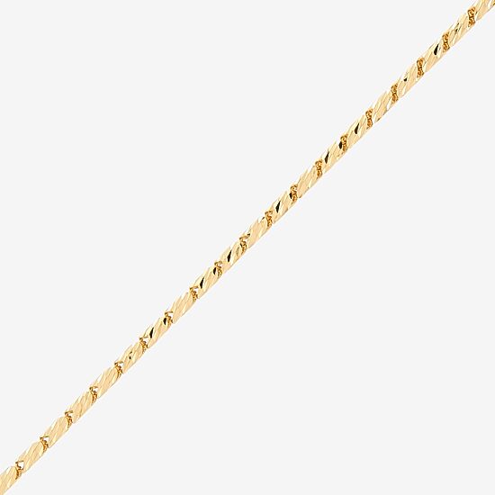 Womens 14K Gold 18 Inch Link Chain Necklace