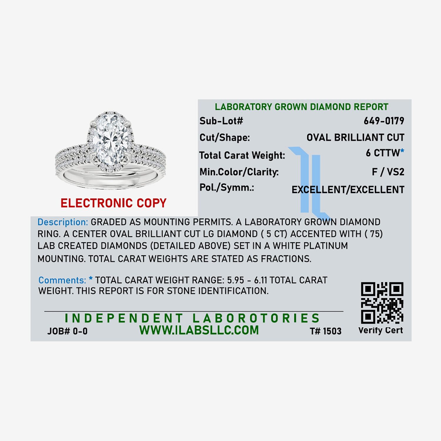 Signature By Modern Bride (F / Vs2) Womens 6 CT. T.W. Lab Grown White Diamond 10K Gold Oval Side Stone Halo Bridal Set