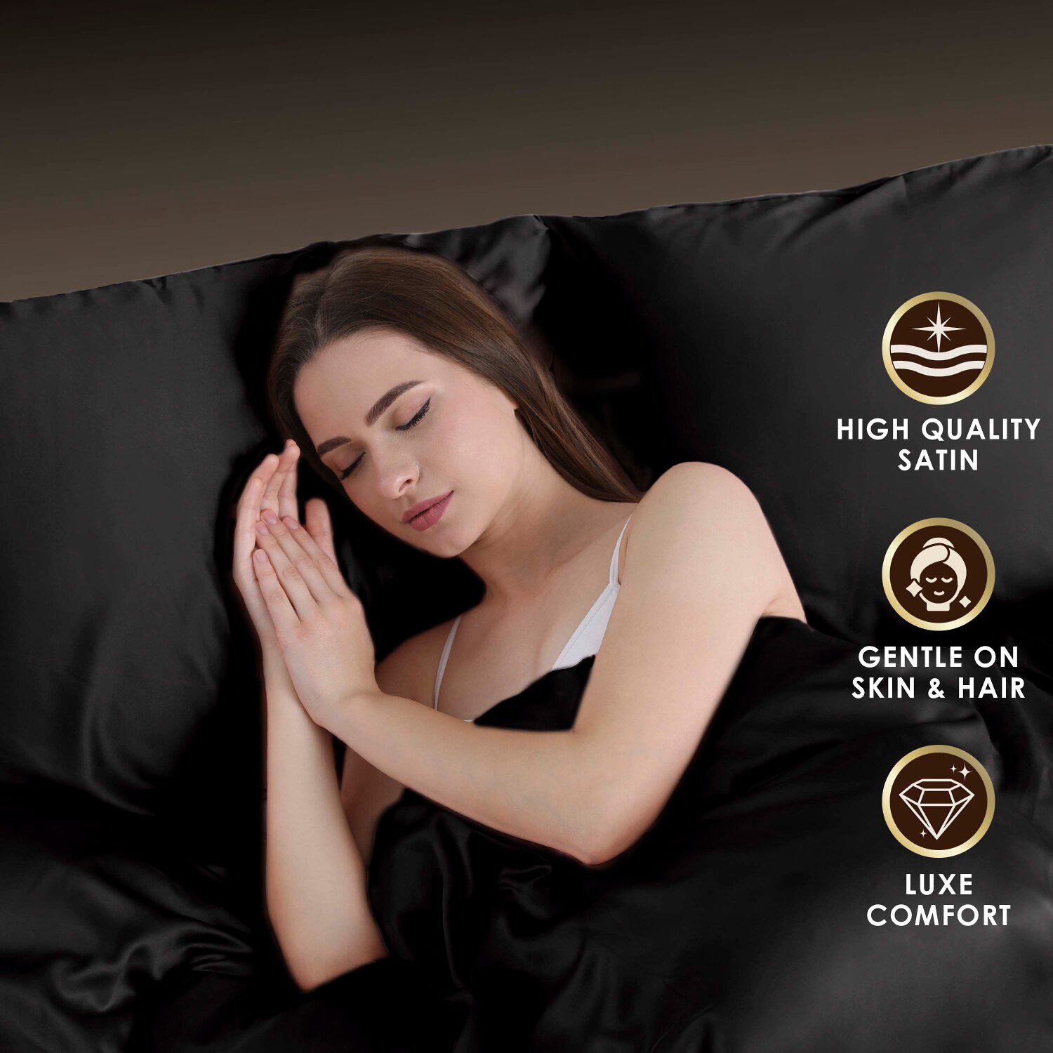 Martex Elegance Satin Pillowcase Wrinkle Resistant Sheet Set