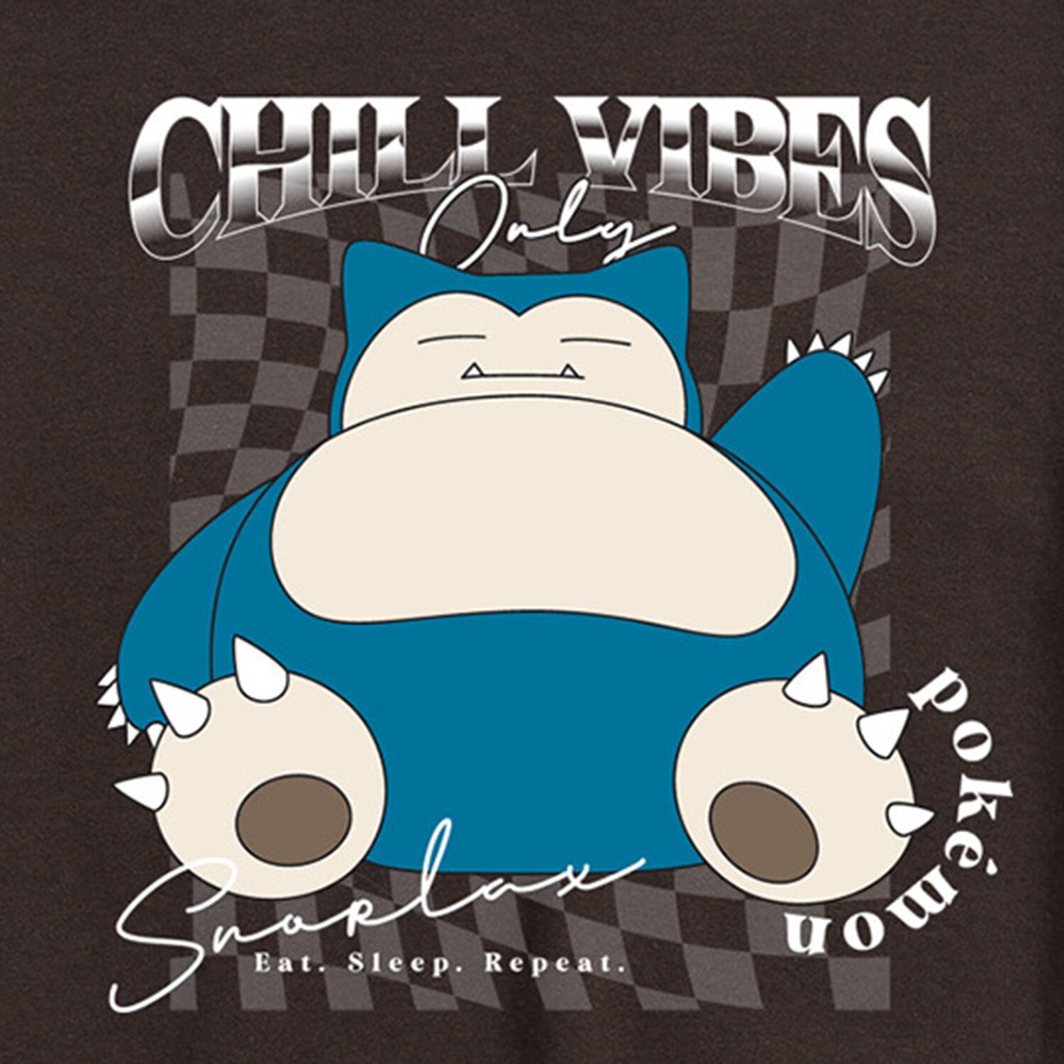 Snorlax Chill Vibes Racing Mens Crew Neck Short Sleeve Regular Fit Pokemon Graphic T-Shirt