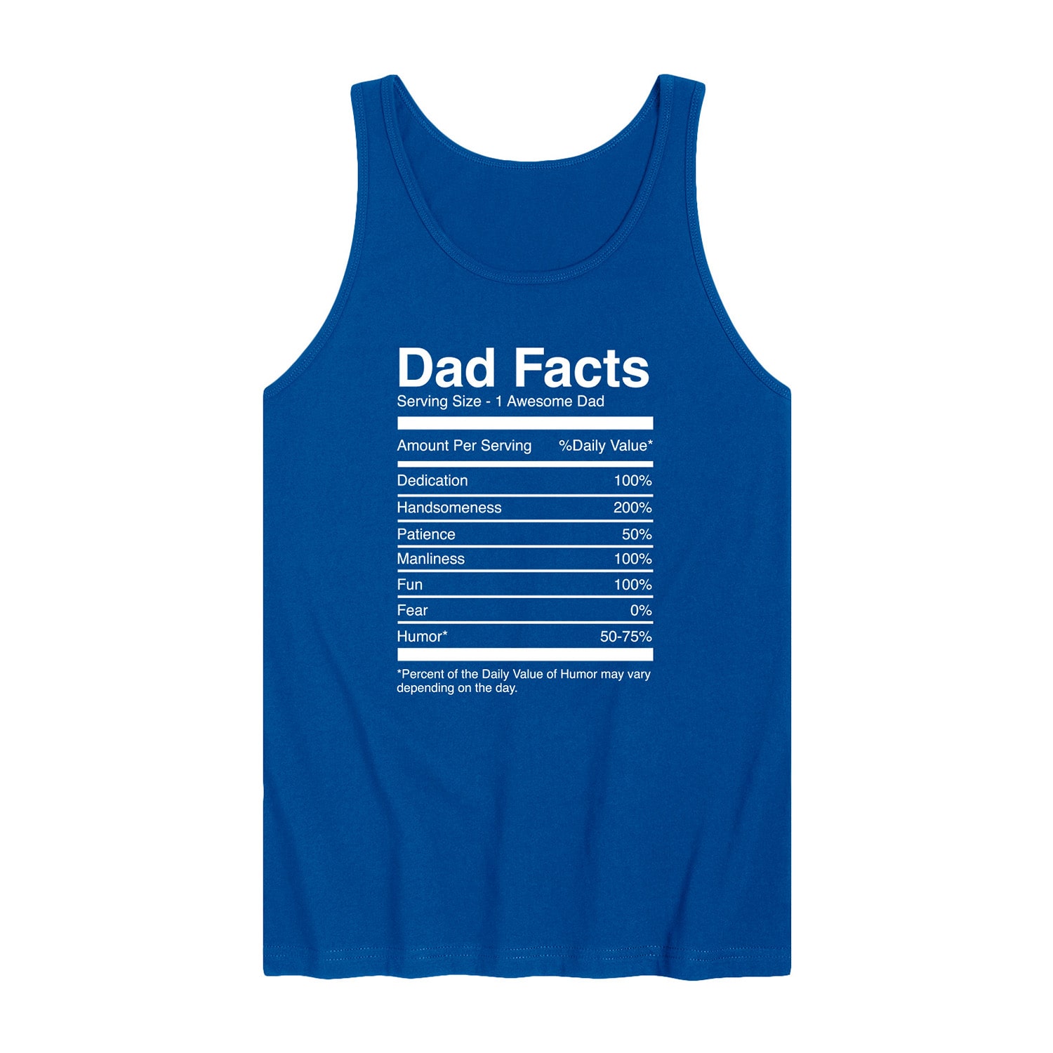 Dad Facts Mens Crew Neck Sleeveless Regular Fit Graphic T-Shirt