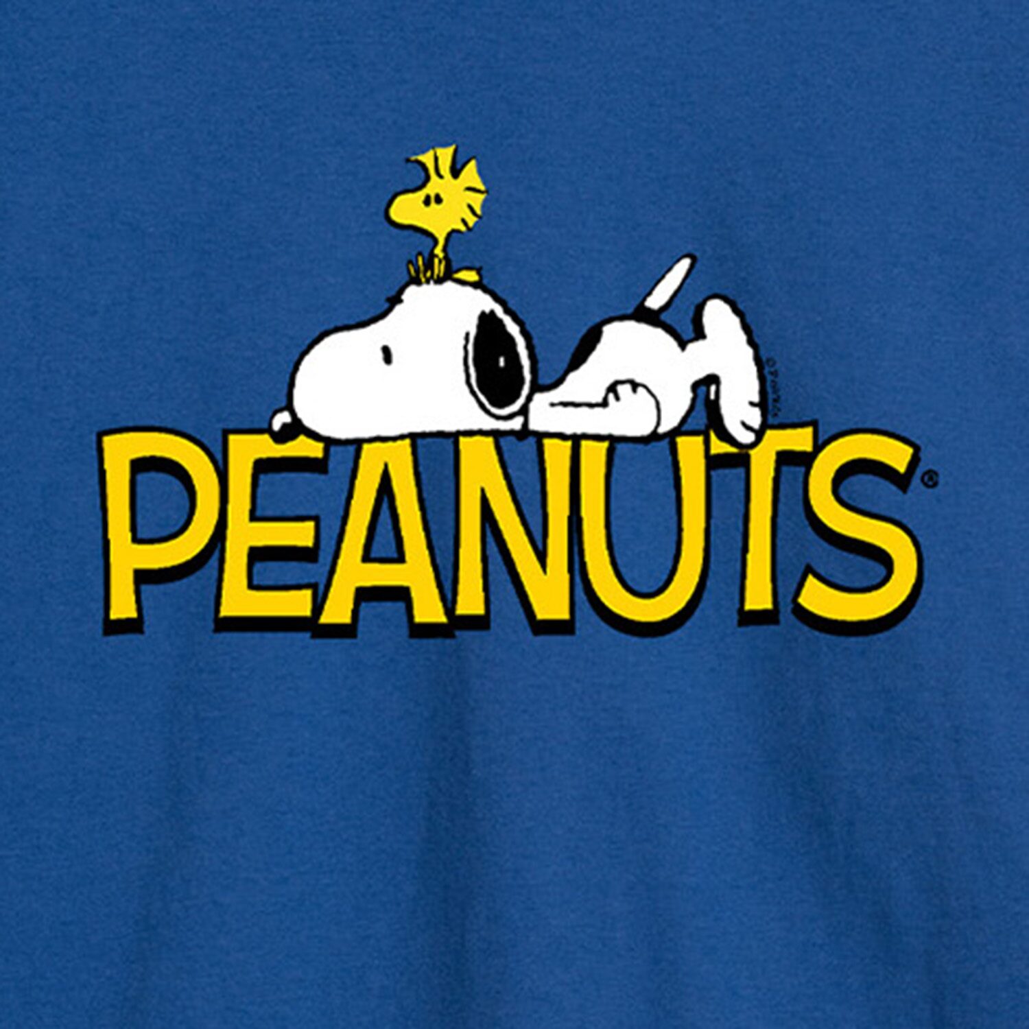 Logo Mens Crew Neck Long Sleeve Regular Fit Peanuts Graphic T-Shirt