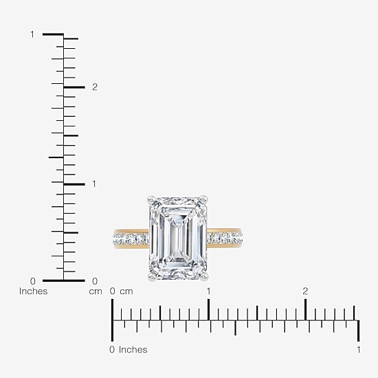 Signature By Modern Bride (F-G / Vs2-Si1) Womens 8 1/2 Ct. T.W. Lab Grown White Diamond 14K Gold Side Stone Engagement Ring