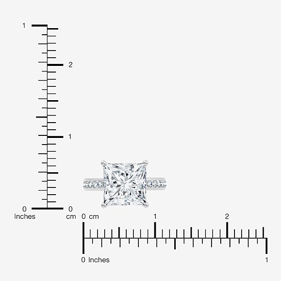 Signature By Modern Bride (F-G / Vs2-Si1) Womens 8 1/2 Ct. T.W. Lab Grown White Diamond 14K Gold Side Stone Engagement Ring