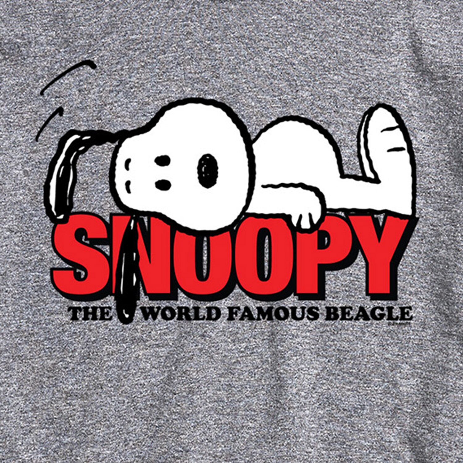 World Famous Beagle Mens Crew Neck Short Sleeve Regular Fit Peanuts Snoopy Big and Tall Graphic T-Shirt