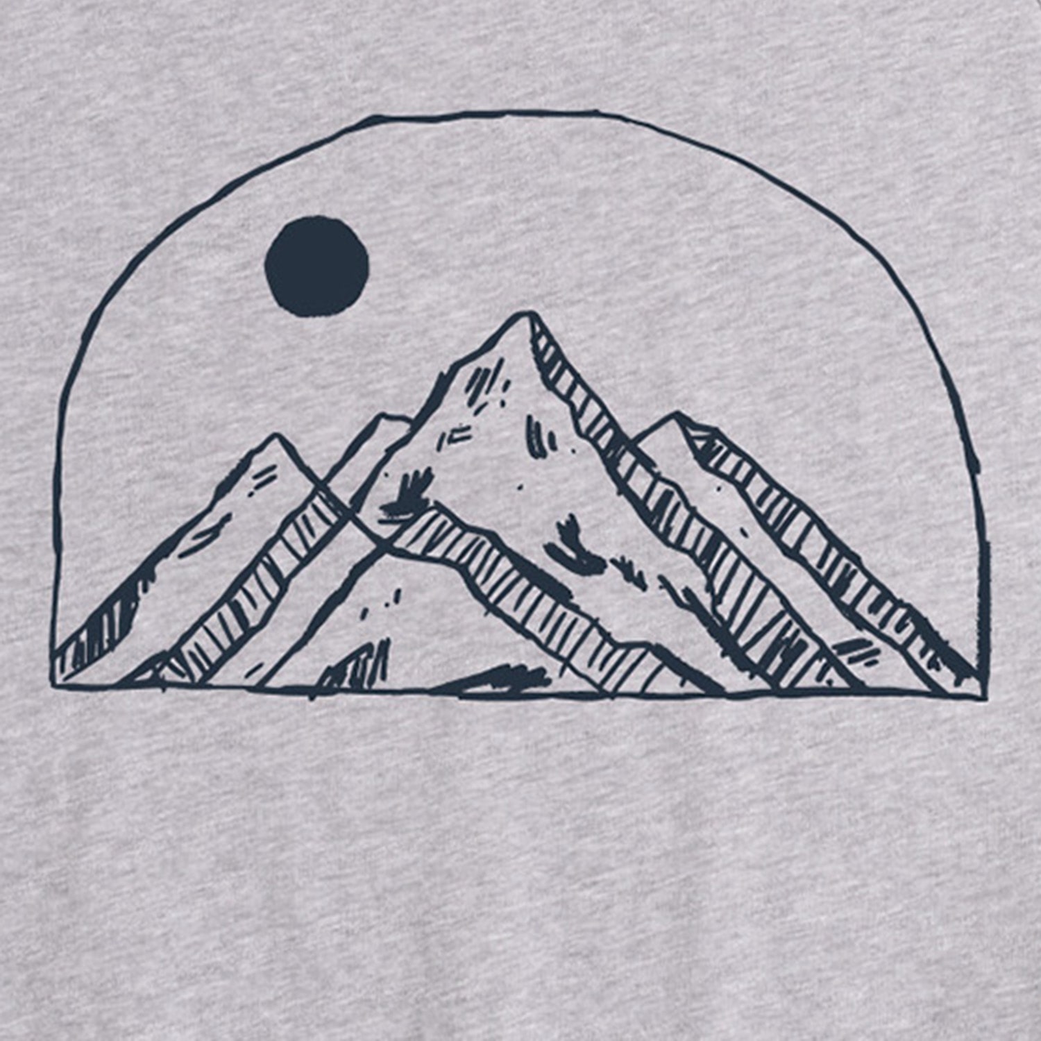 Mountain Sketch Mens Crew Neck Sleeveless Regular Fit Graphic T-Shirt