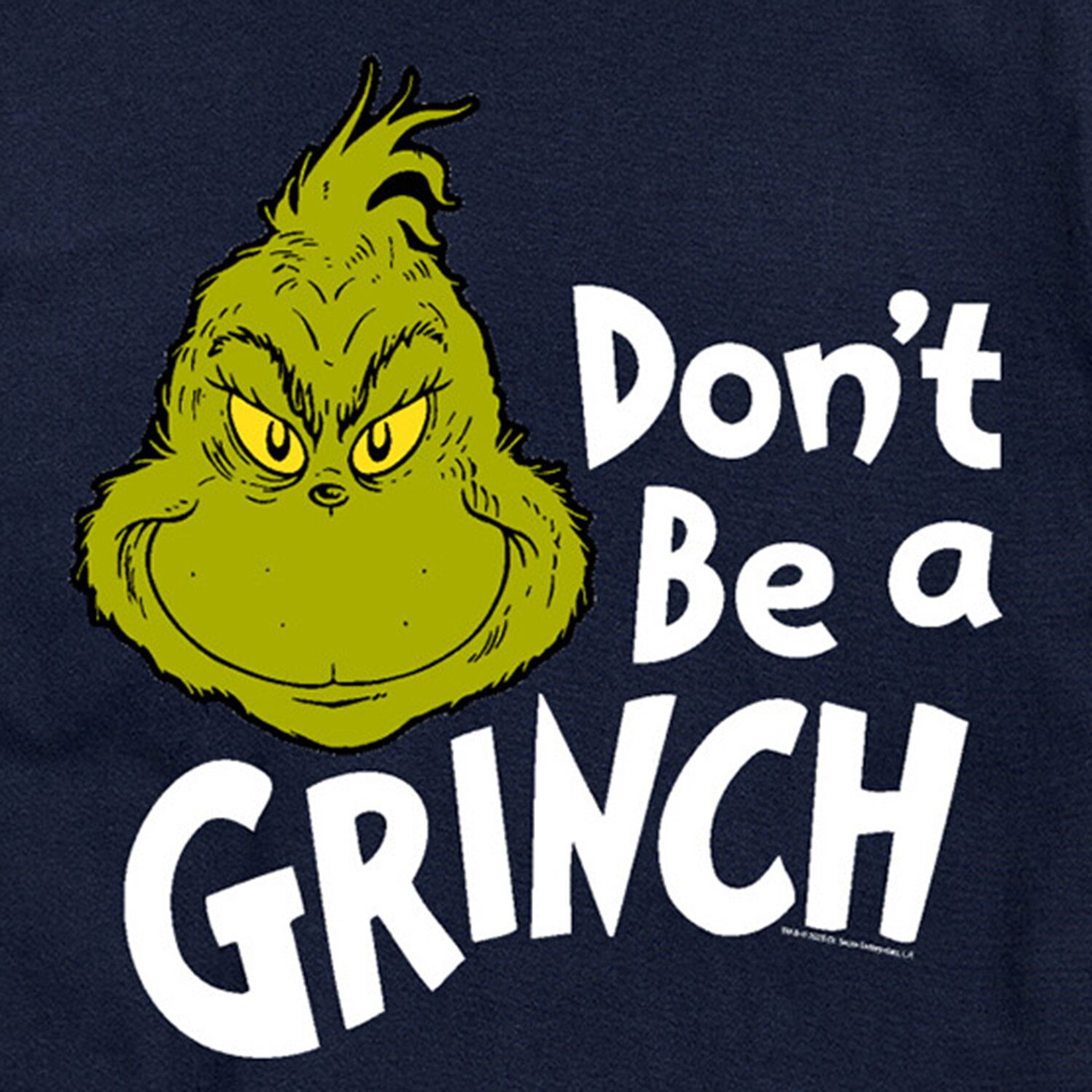 Dont Be A Grinch Mens Crew Neck Short Sleeve Regular Fit Graphic T-Shirt