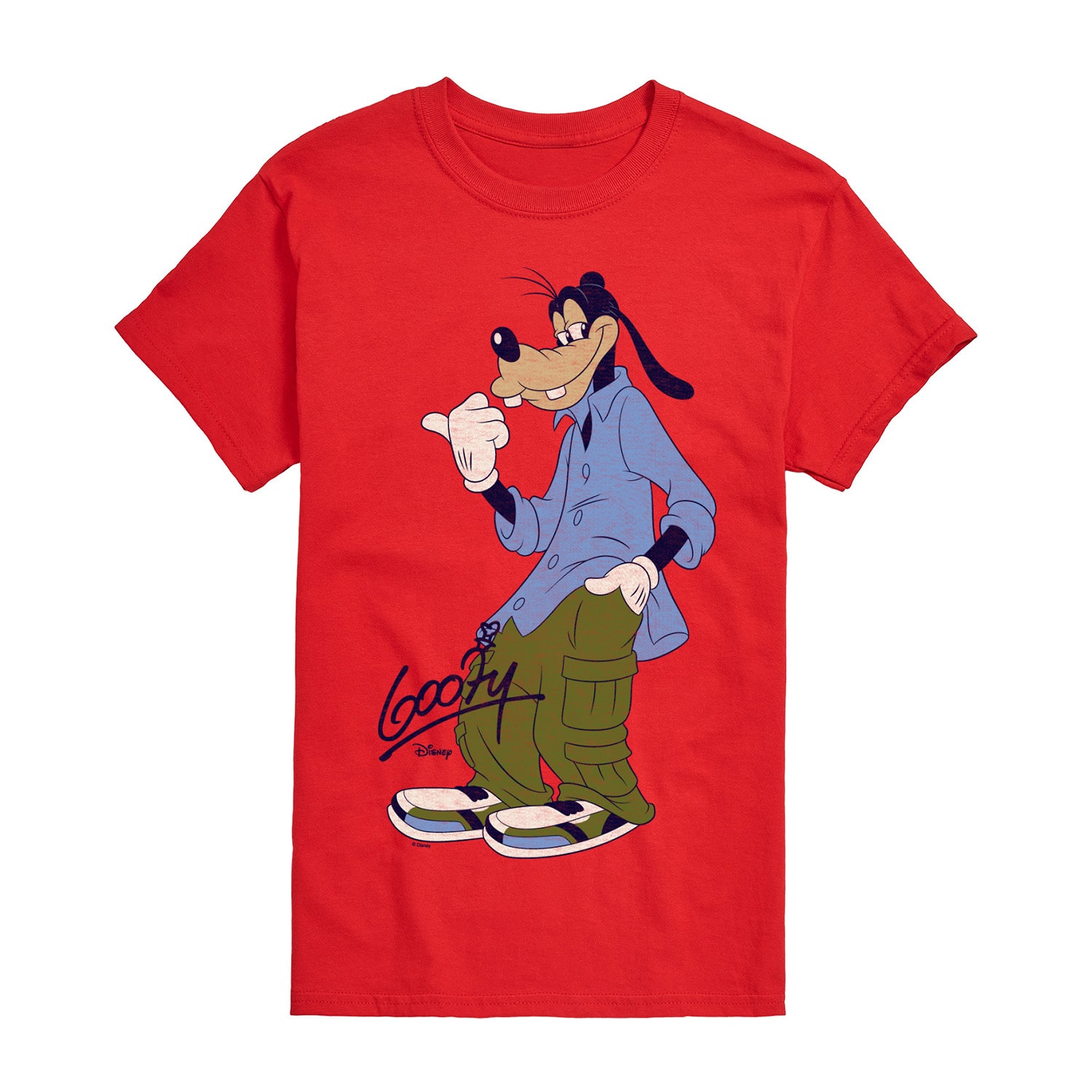 Goofy Street Wear Distressed Mens Crew Neck Short Sleeve Regular Fit Big and Tall Graphic T-Shirt