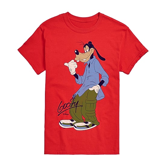 Goofy Street Wear Distressed Mens Crew Neck Short Sleeve Regular Fit Goofy Big and Tall Graphic T-Shirt