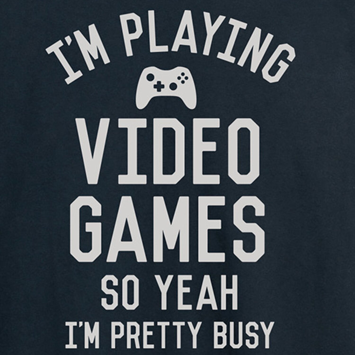 Im Playing Video Games Mens Crew Neck Long Sleeve Regular Fit Graphic T-Shirt