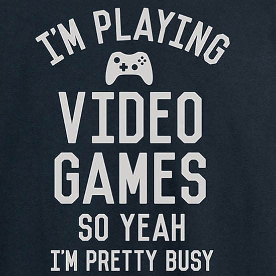Im Playing Video Games Mens Crew Neck Long Sleeve Regular Fit Graphic T-Shirt