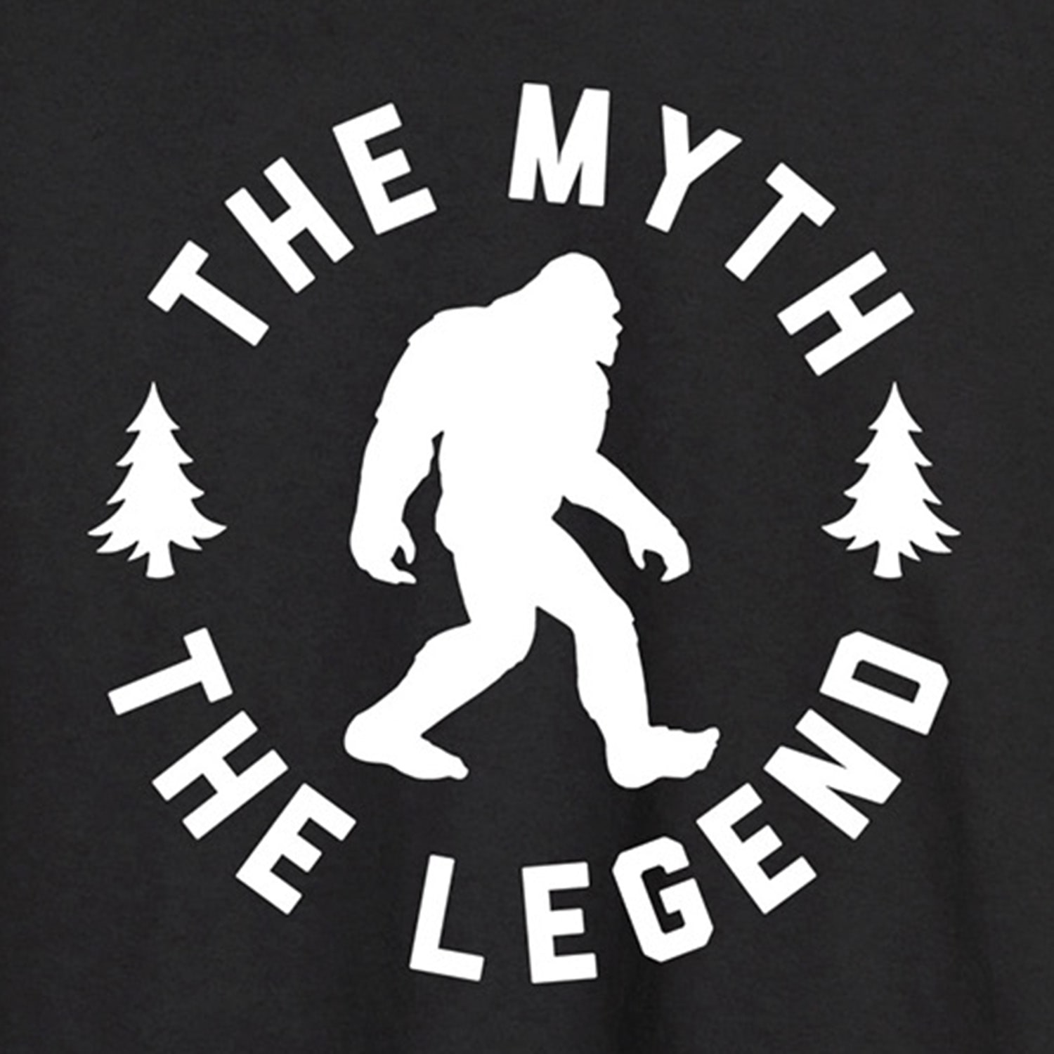 The Myth Legend Sasquatch Mens Crew Neck Long Sleeve Regular Fit Graphic T-Shirt