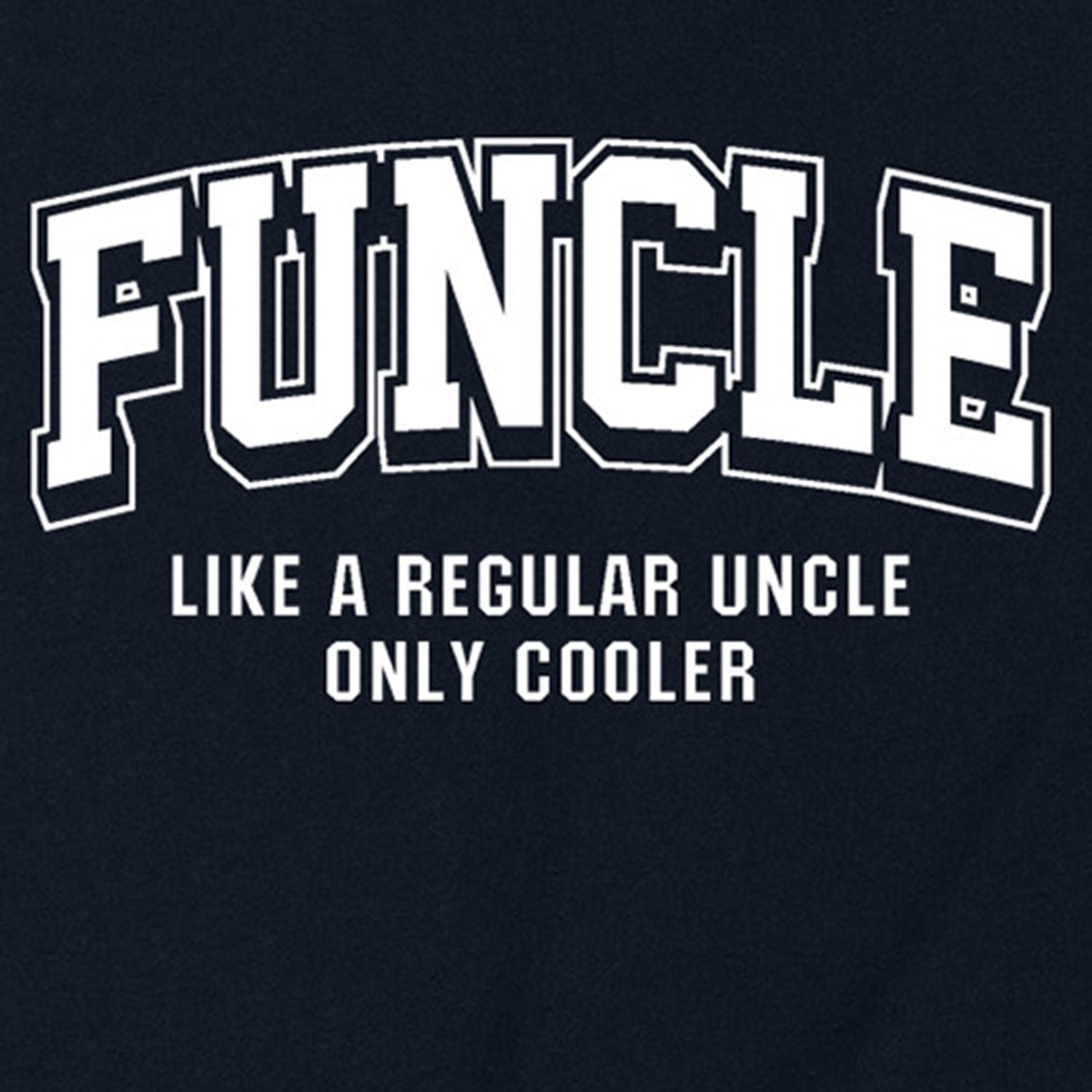 Funcle Uncle Only Cooler Mens Crew Neck Sleeveless Regular Fit Graphic T-Shirt