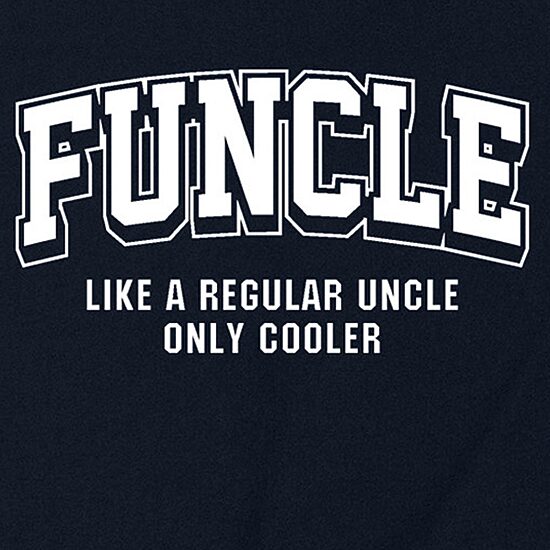 Funcle Uncle Only Cooler Mens Crew Neck Sleeveless Regular Fit Graphic T-Shirt