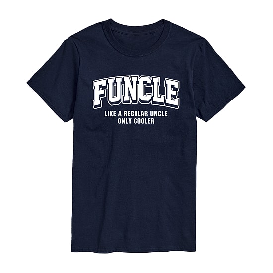 Funcle Mens Crew Neck Short Sleeve Regular Fit Big and Tall Graphic T-Shirt