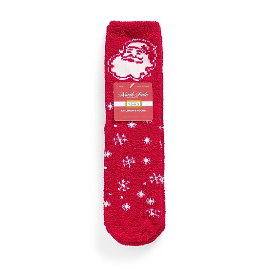 North Pole Trading Co. Little & Big Kid Unisex 1 Pair Crew Socks