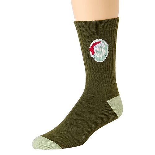 Arizona Mens 1 Pair Crew Socks In Green