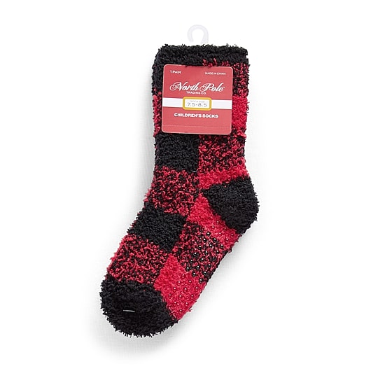 North Pole Trading Co. Little & Big Kid Unisex 1 Pair Crew Socks