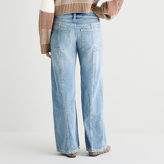 Arizona Womens Low Rise Baggy Fit Jean