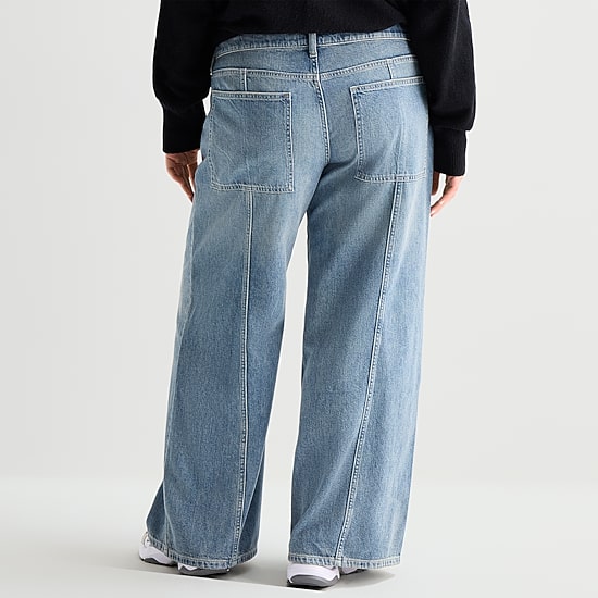 Arizona Womens Low Rise Baggy Fit Jean