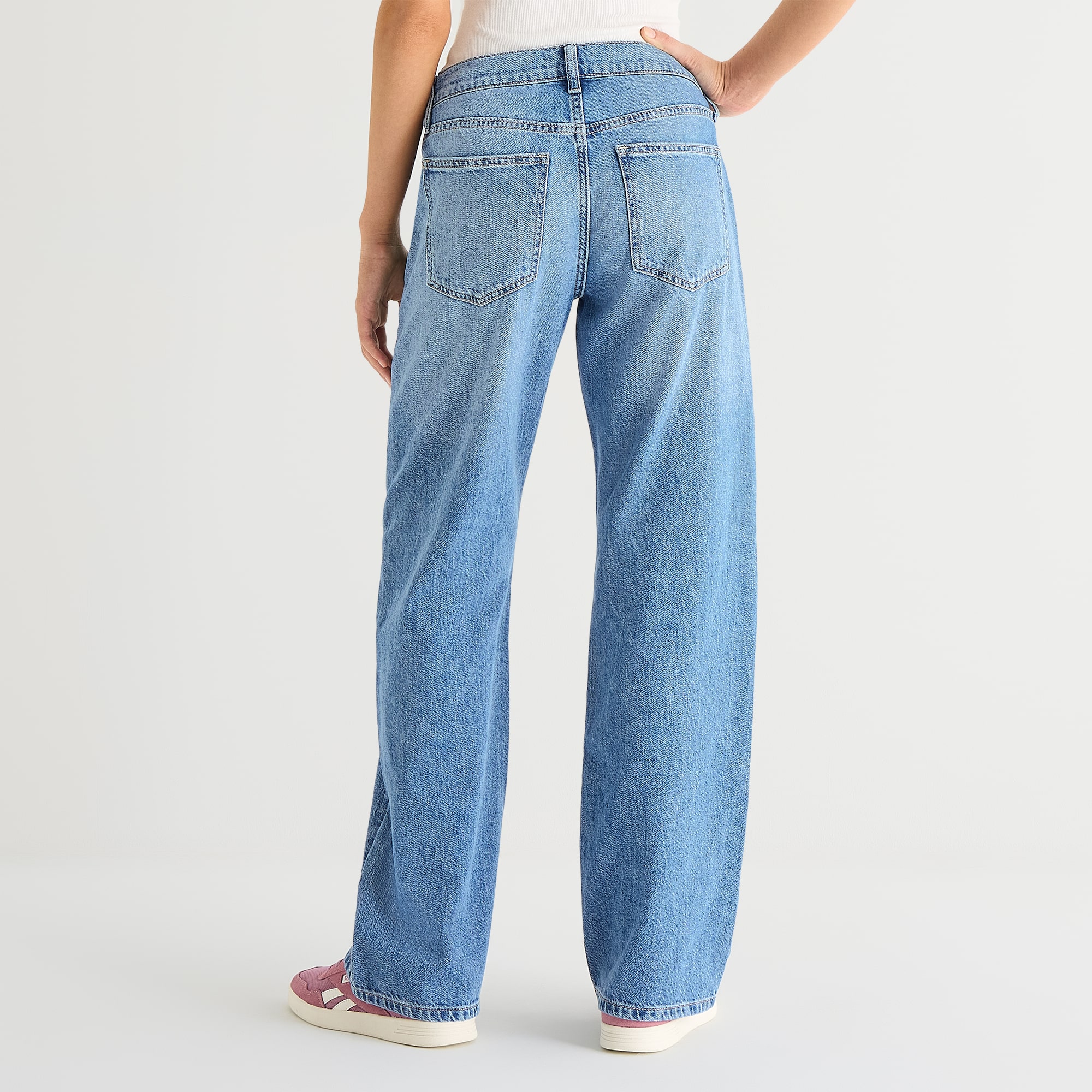 Arizona Womens Low Rise Straight Leg Jean