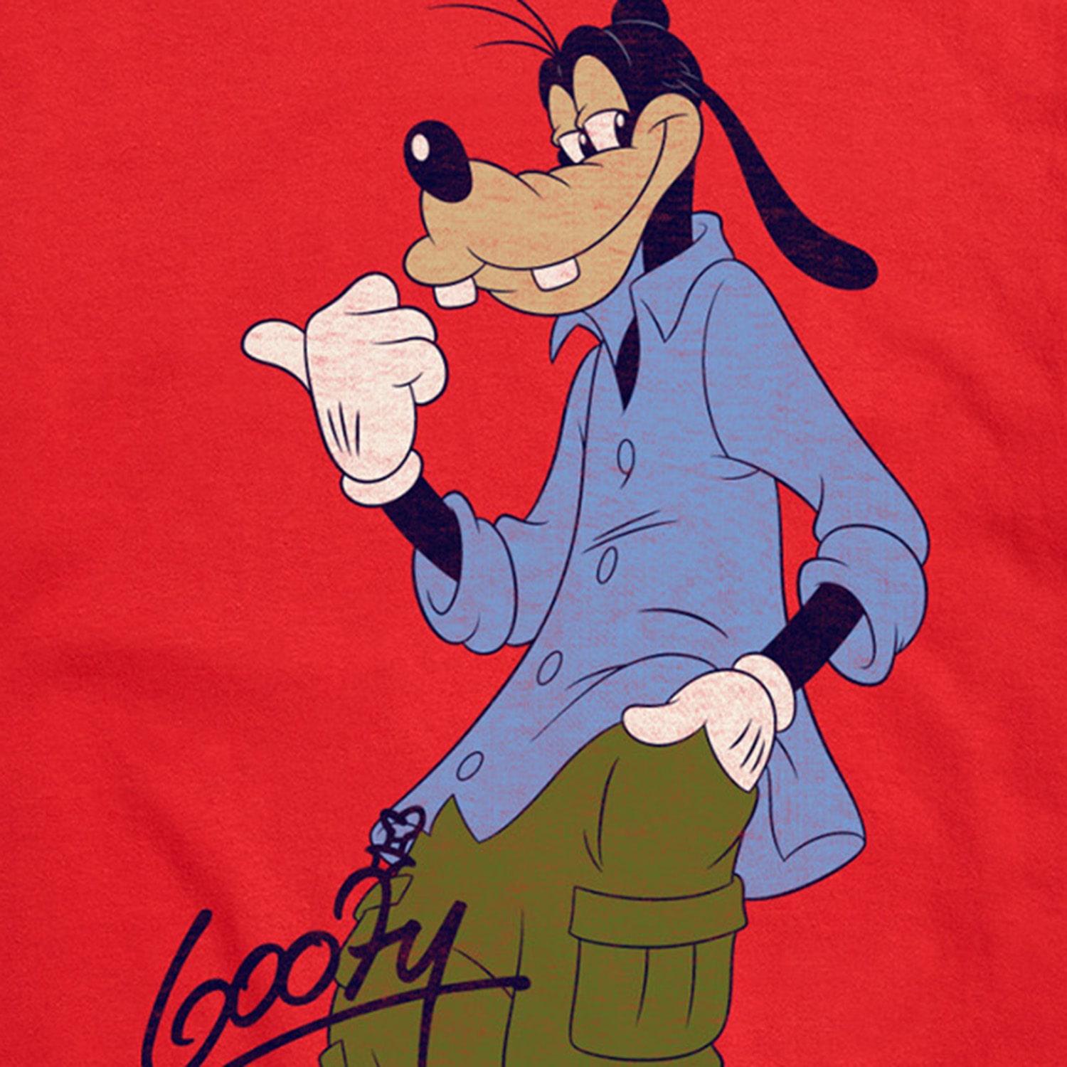 Goofy Street Wear Distressed Mens Crew Neck Short Sleeve Regular Fit Graphic T-Shirt
