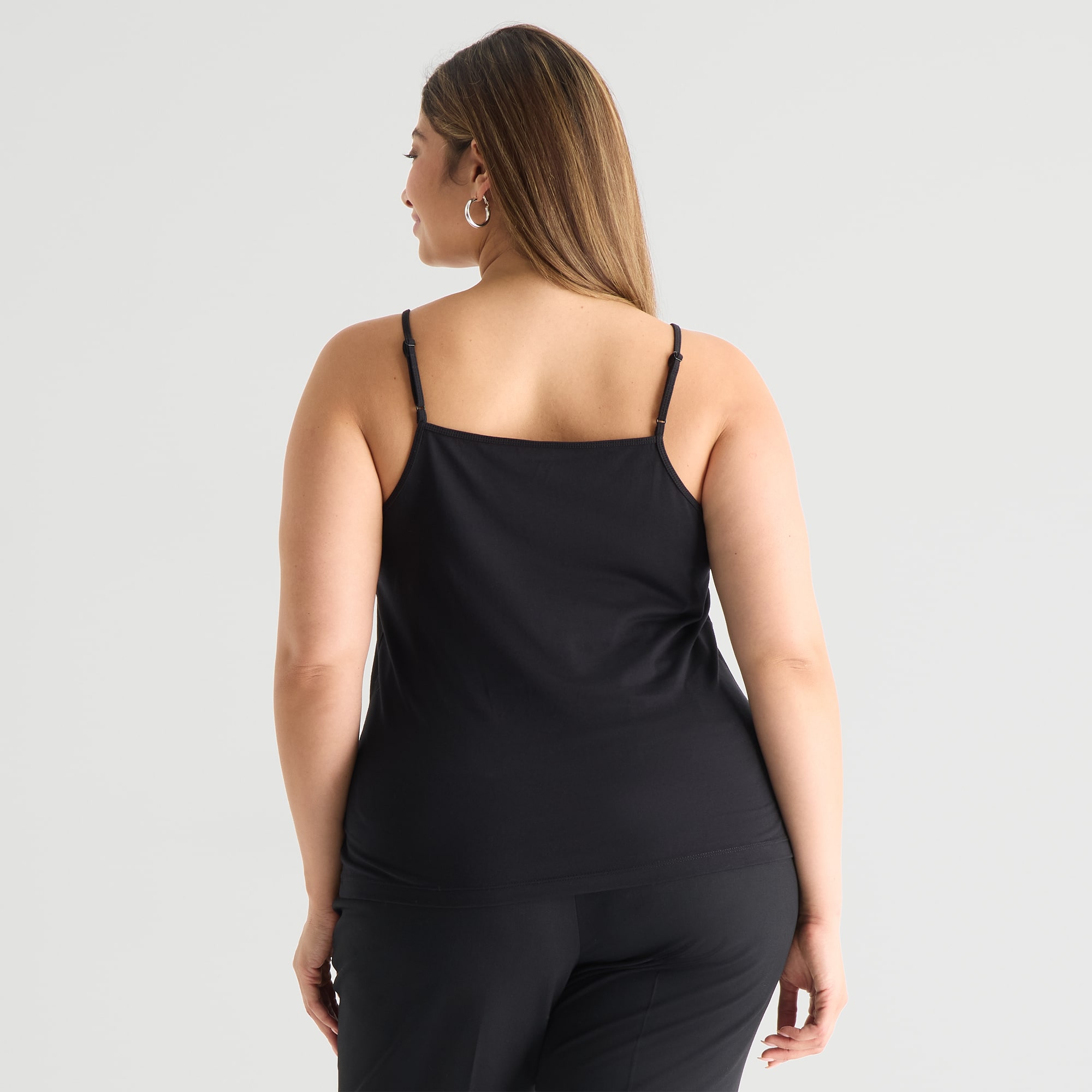 Worthington Womens Plus U Neck Sleeveless Camisole