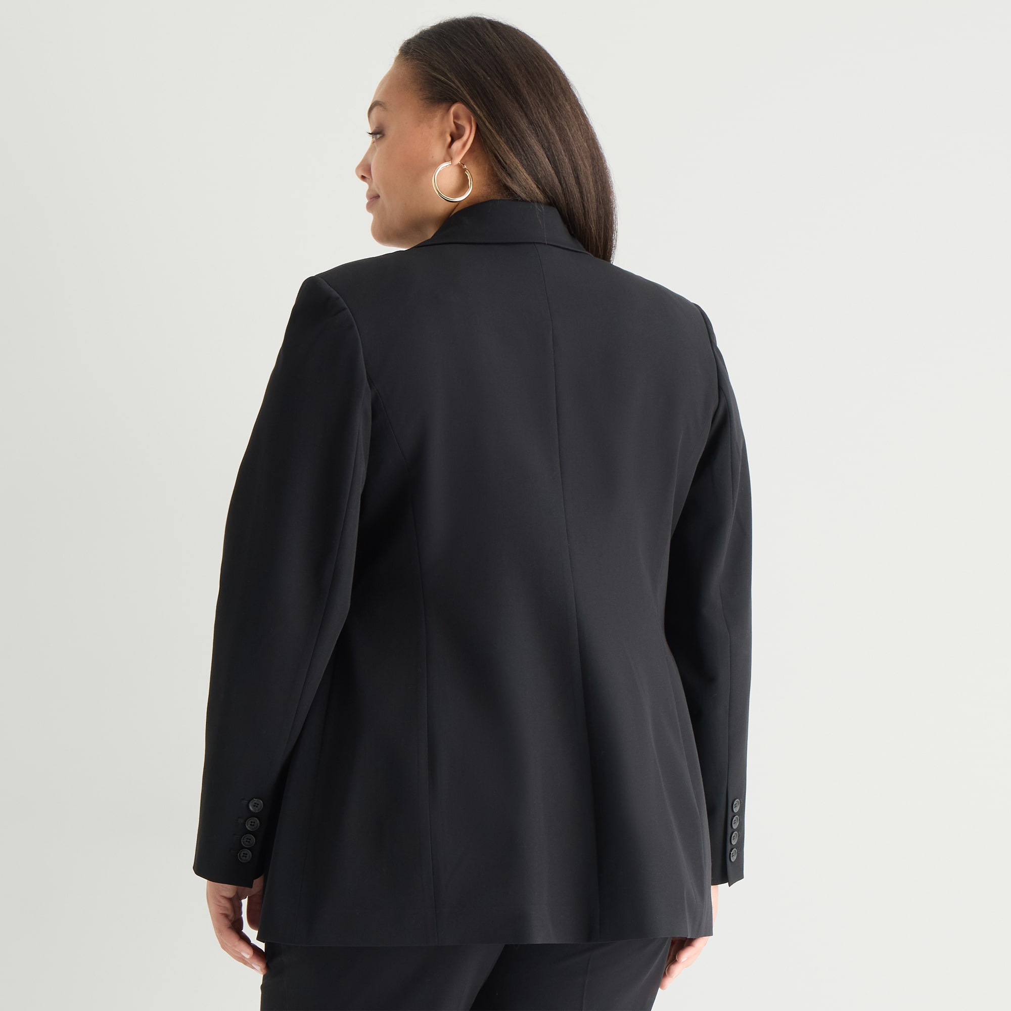 Worthington Womens Plus Regular Fit Blazer