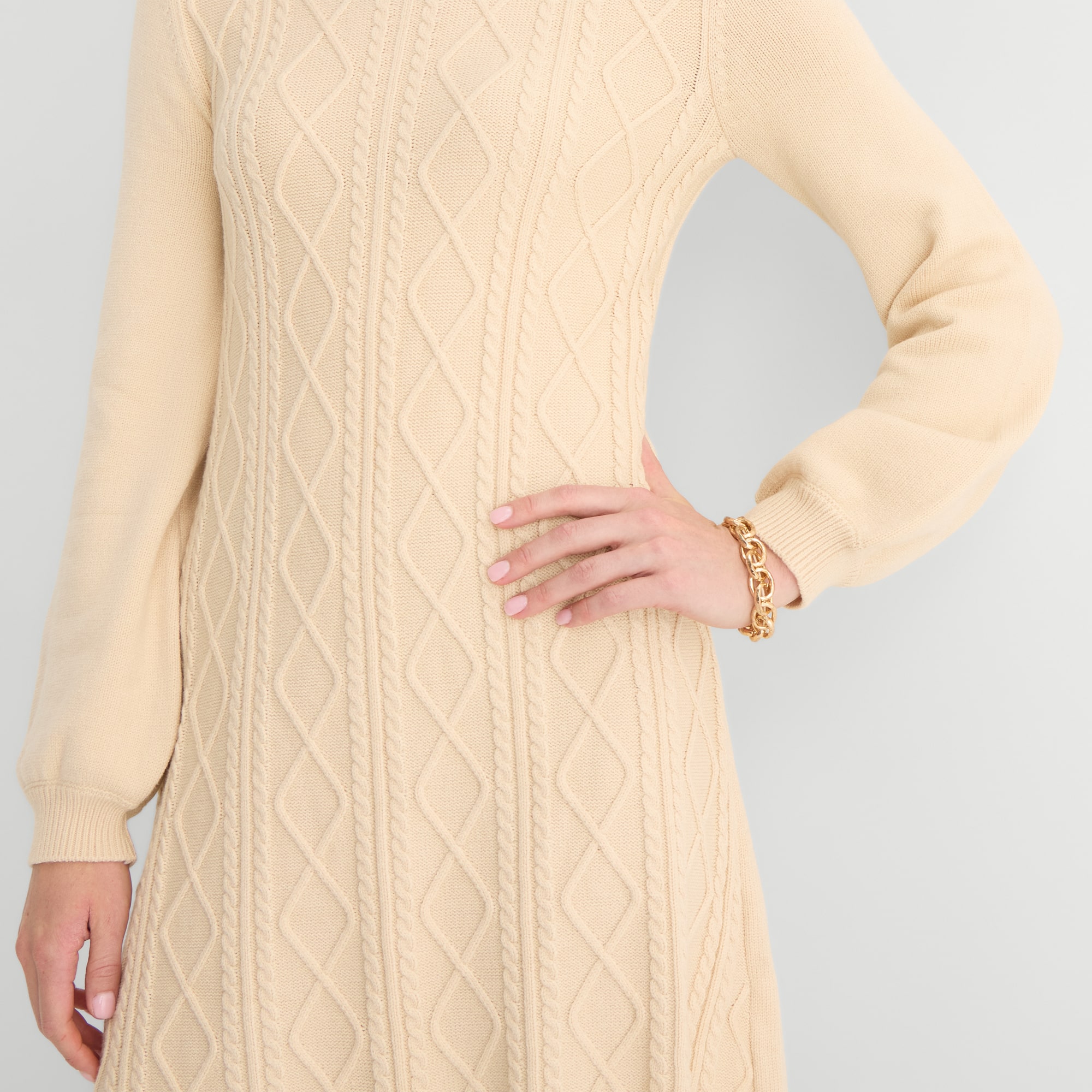 Studio 1 Womens Long Sleeve Sweater Dress
