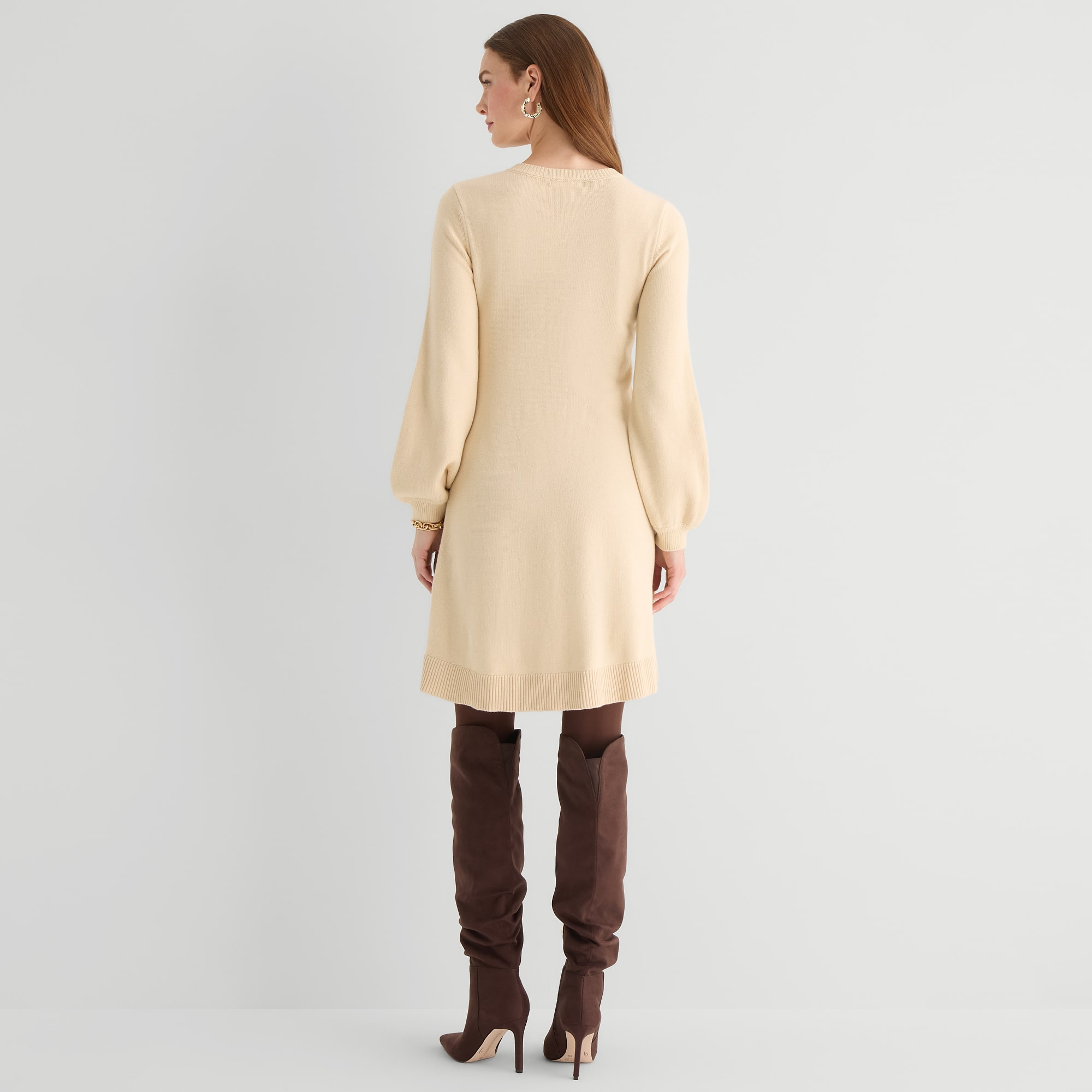 Studio 1 Womens Long Sleeve Sweater Dress