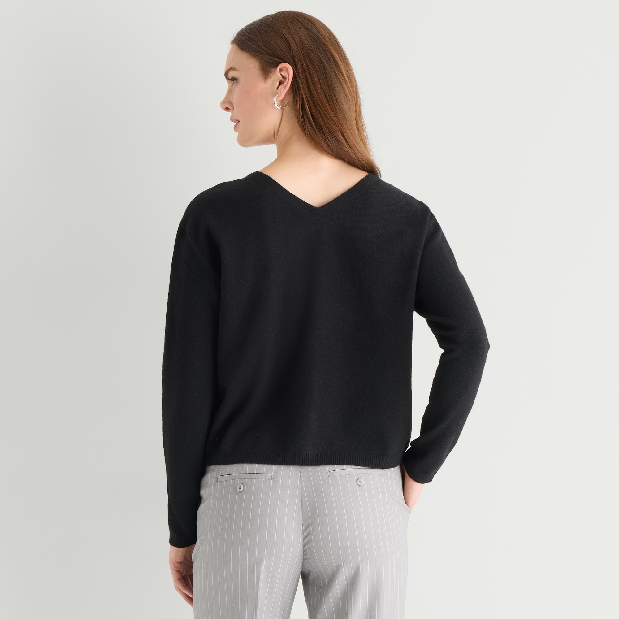 Worthington Womens V Neck Long Sleeve Button Cardigan