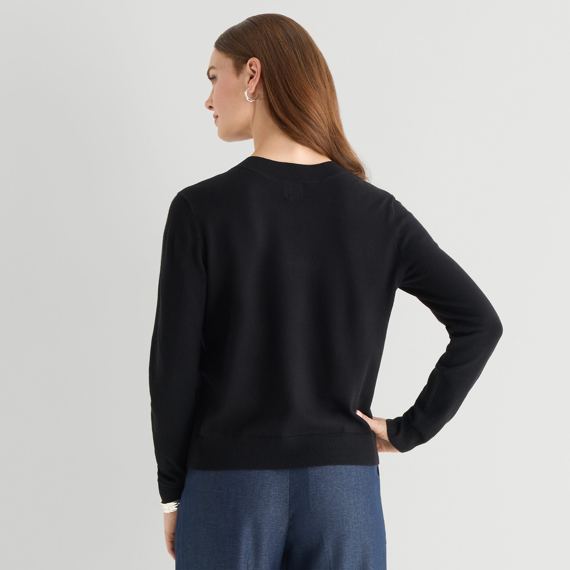 Worthington Womens V Neck Long Sleeve Pullover Sweater