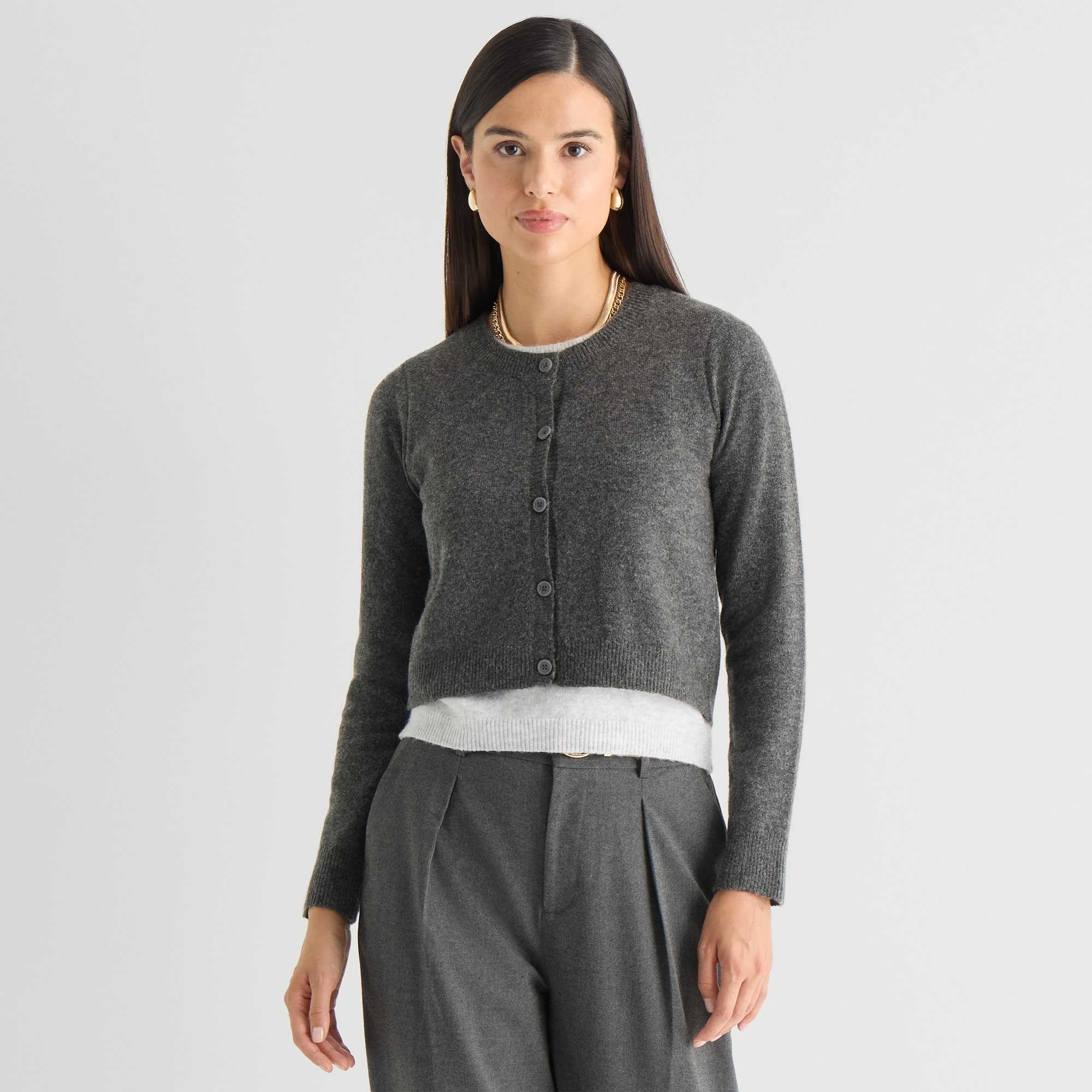 Worthington Womens Crew Neck Long Sleeve Pullover Sweater