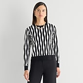 Worthington Womens Crew Neck Long Sleeve Pullover Sweater