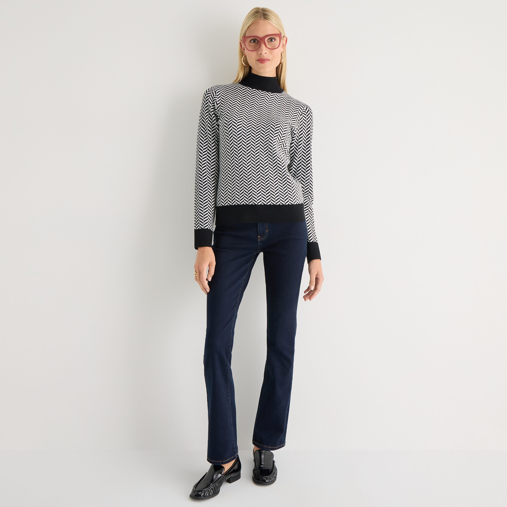 Worthington Womens Turtleneck Long Sleeve Pullover Sweater