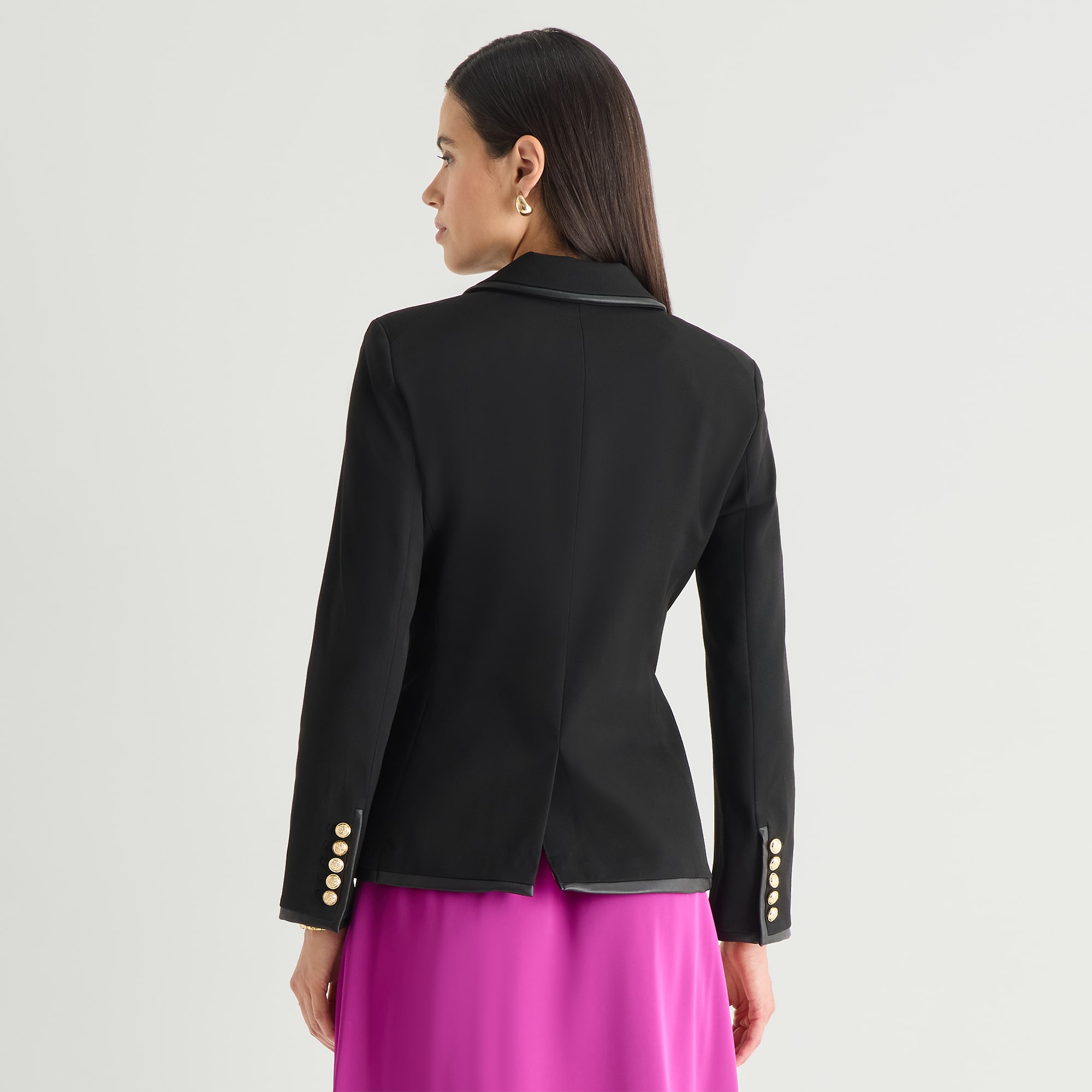 Worthington Womens Double Breasted Regular Fit Blazer