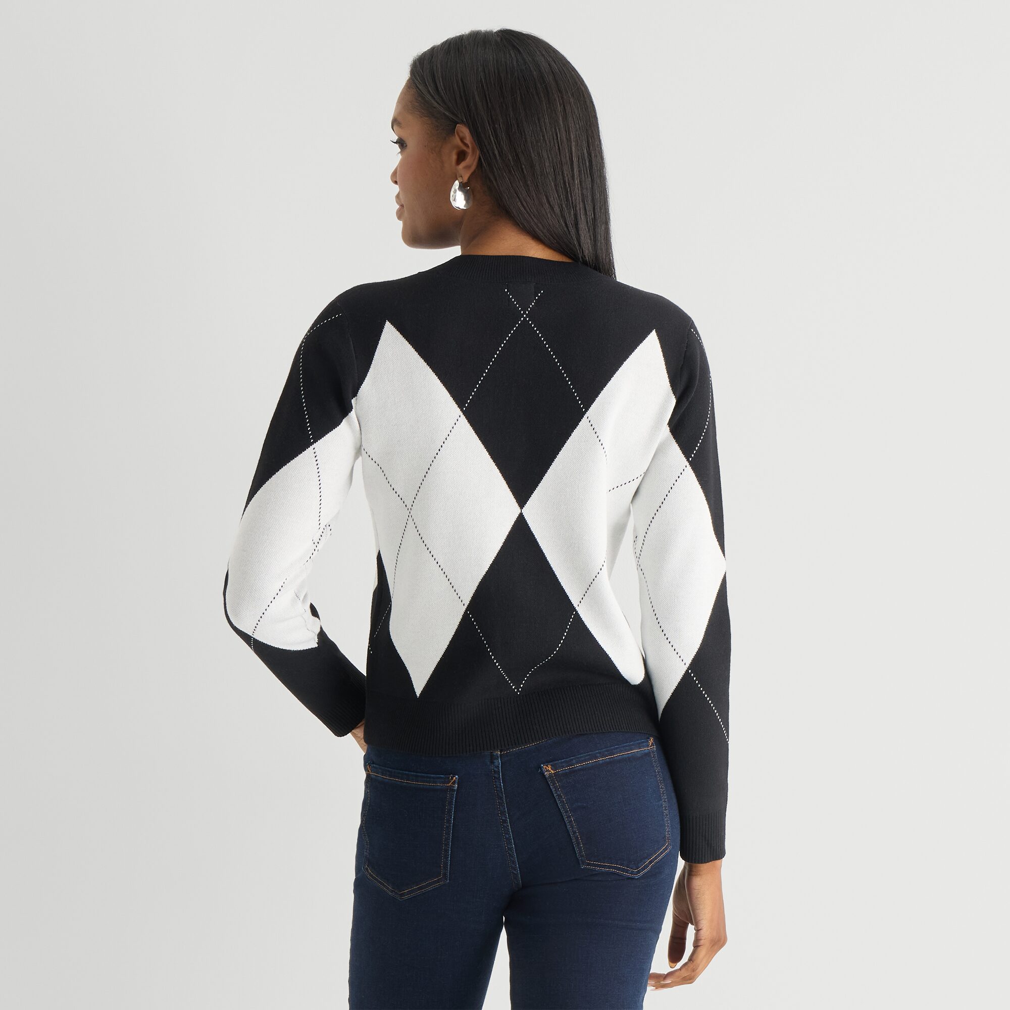 Worthington Womens V Neck Long Sleeve Pullover Sweater