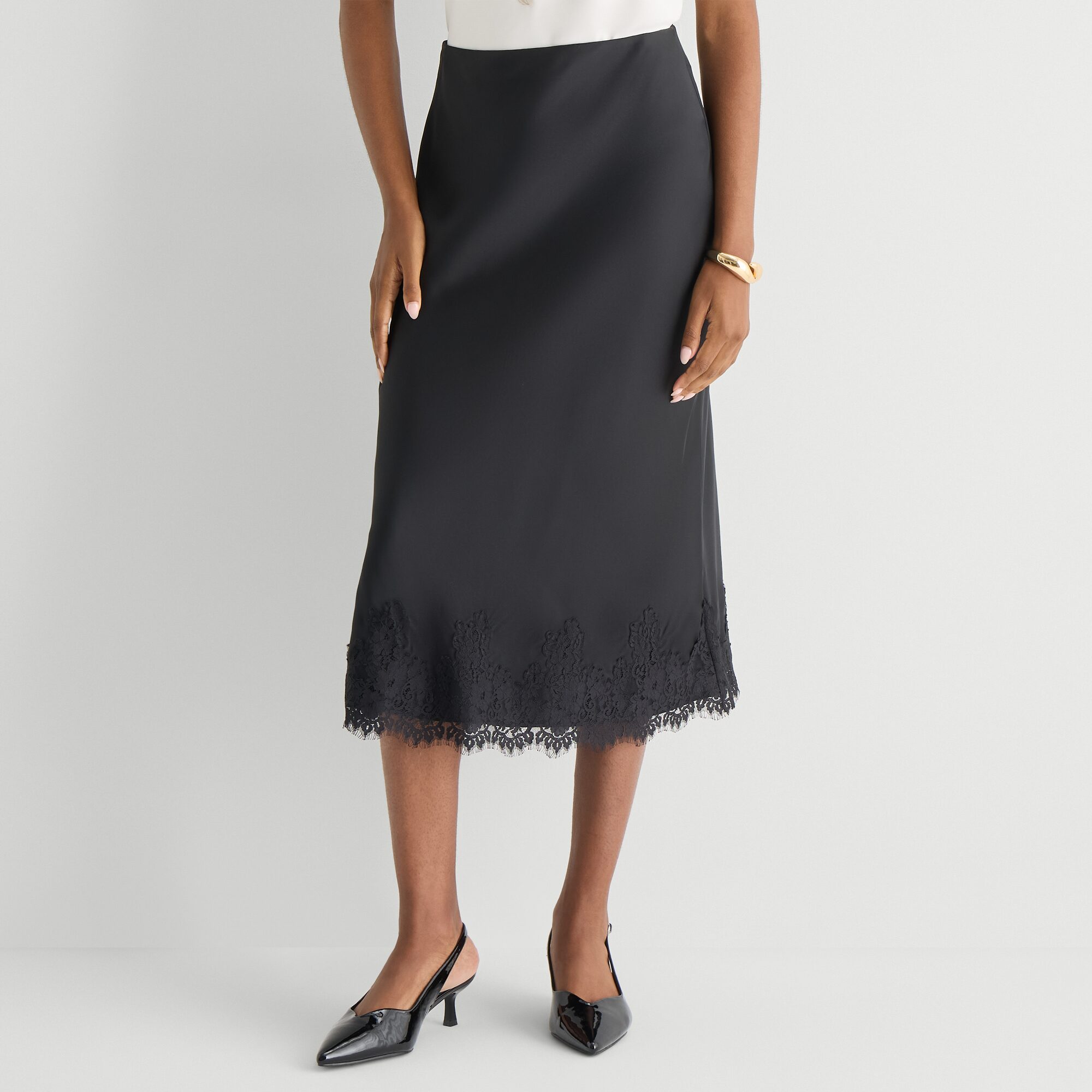Worthington Womens Midi A-Line Skirt