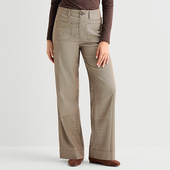 A.N.A Patch Pocket Womens Wide Leg Highest Rise Trouser