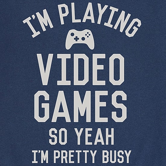 Im Playing Video Games Mens Crew Neck Short Sleeve Regular Fit Big and Tall Graphic T-Shirt